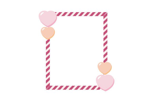 Download Heart Candy Valentine's Frames with Hearts, 15 Oz Skinny Straight Tumbler Wrap - Straight tumbler Collection